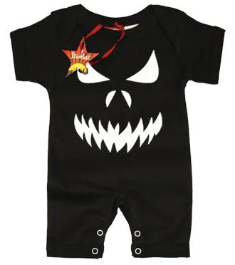 Scary Face Baby Romper