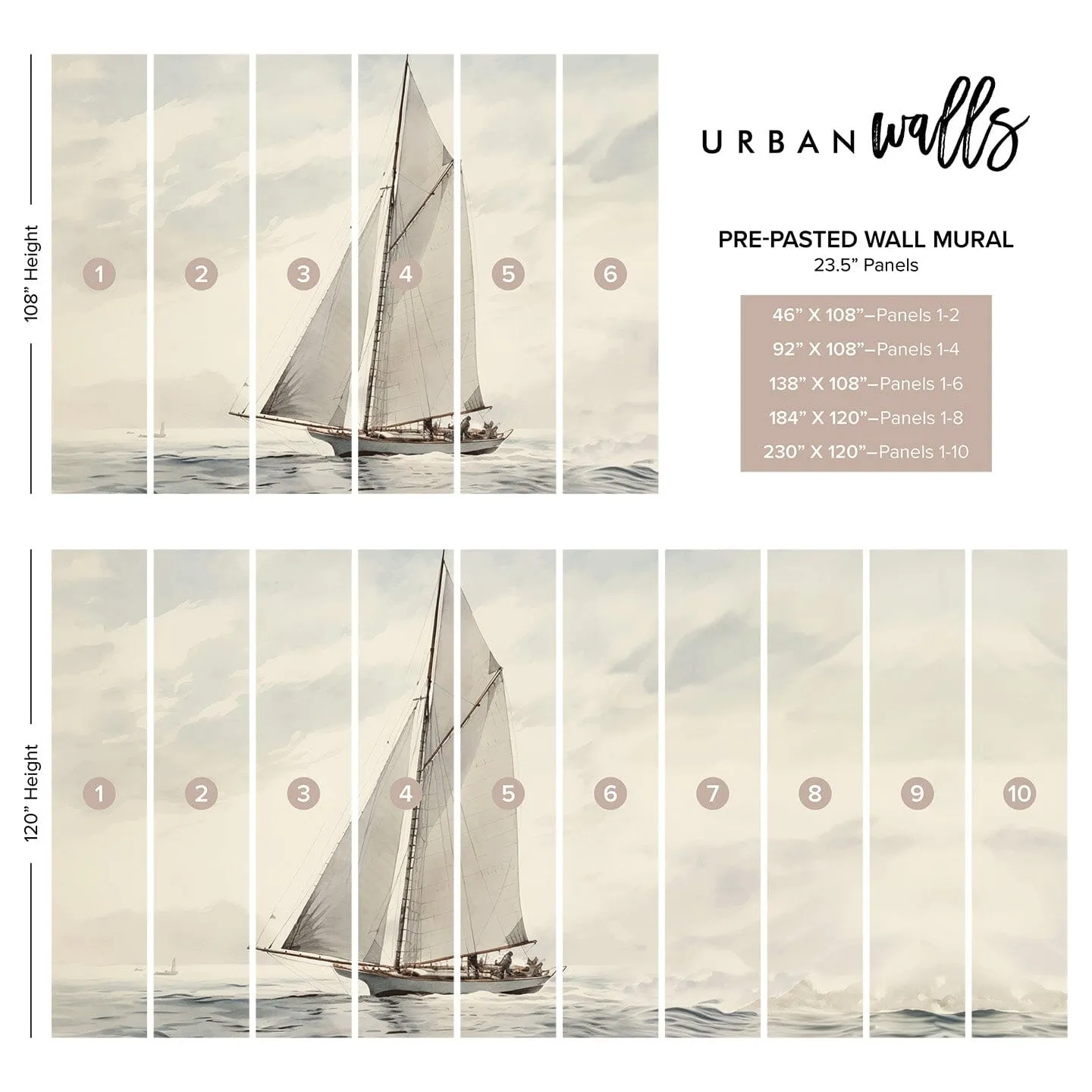 Setting Sail Wall Mural