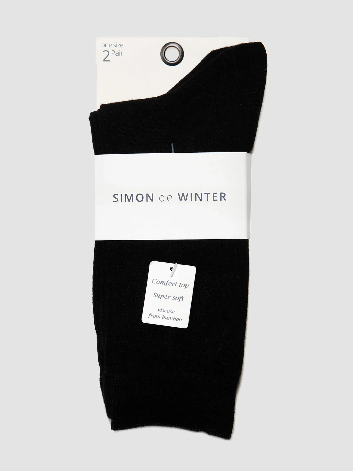 Simon de Winter - 2 Pack Ladies Supersoft Comfort Socks