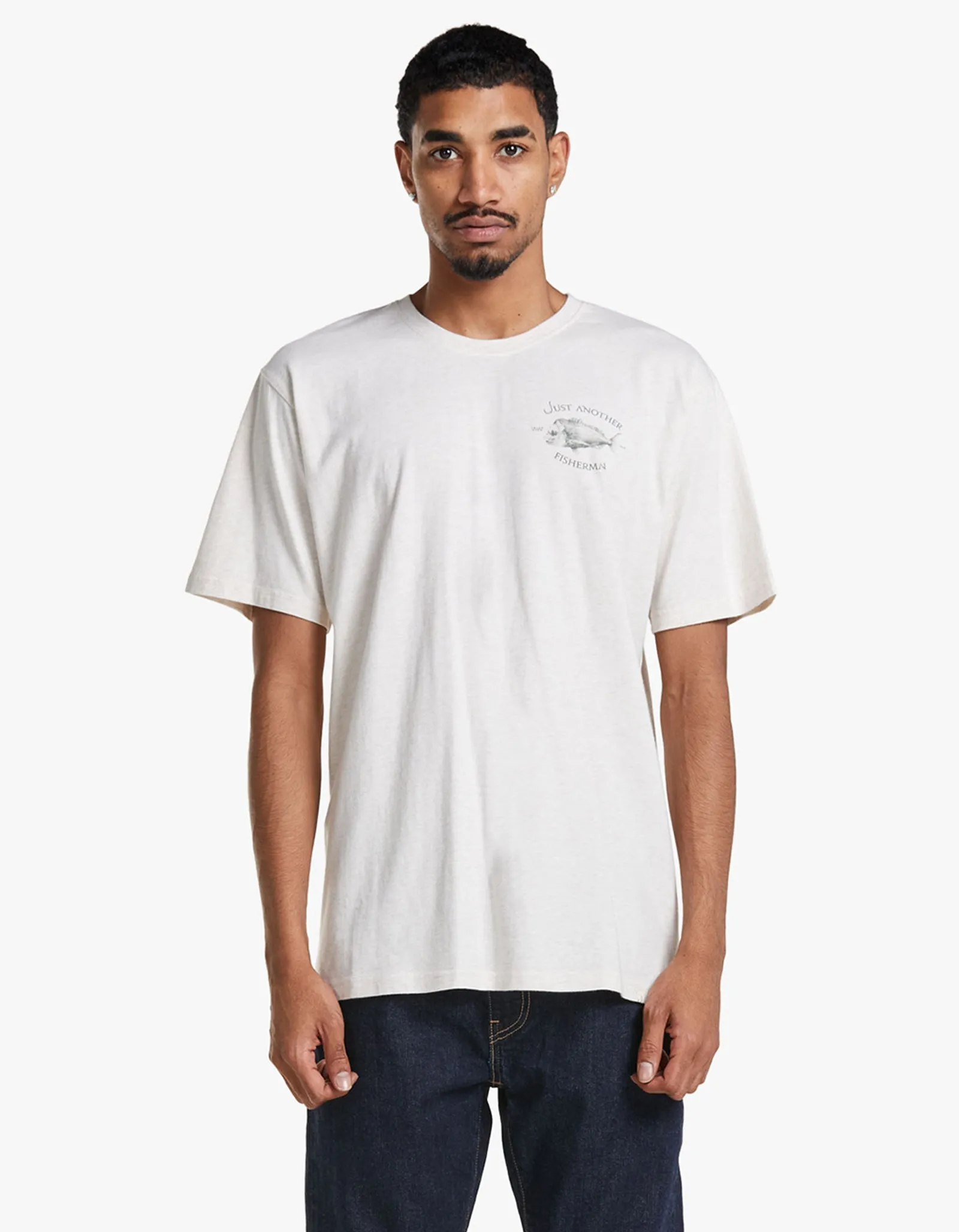 Snapper Logo Tee - Oatmeal/Green