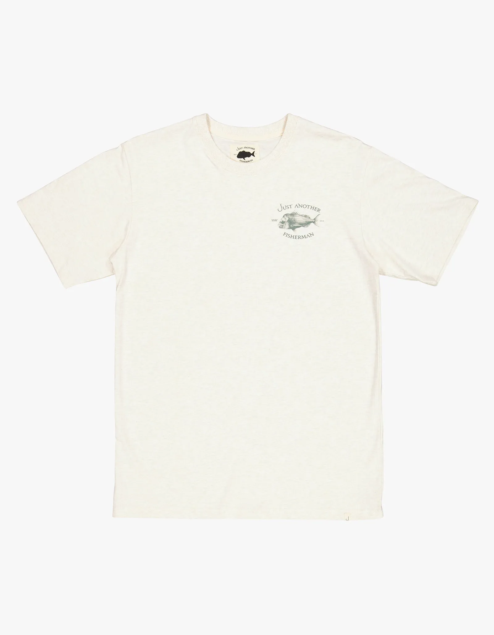 Snapper Logo Tee - Oatmeal/Green