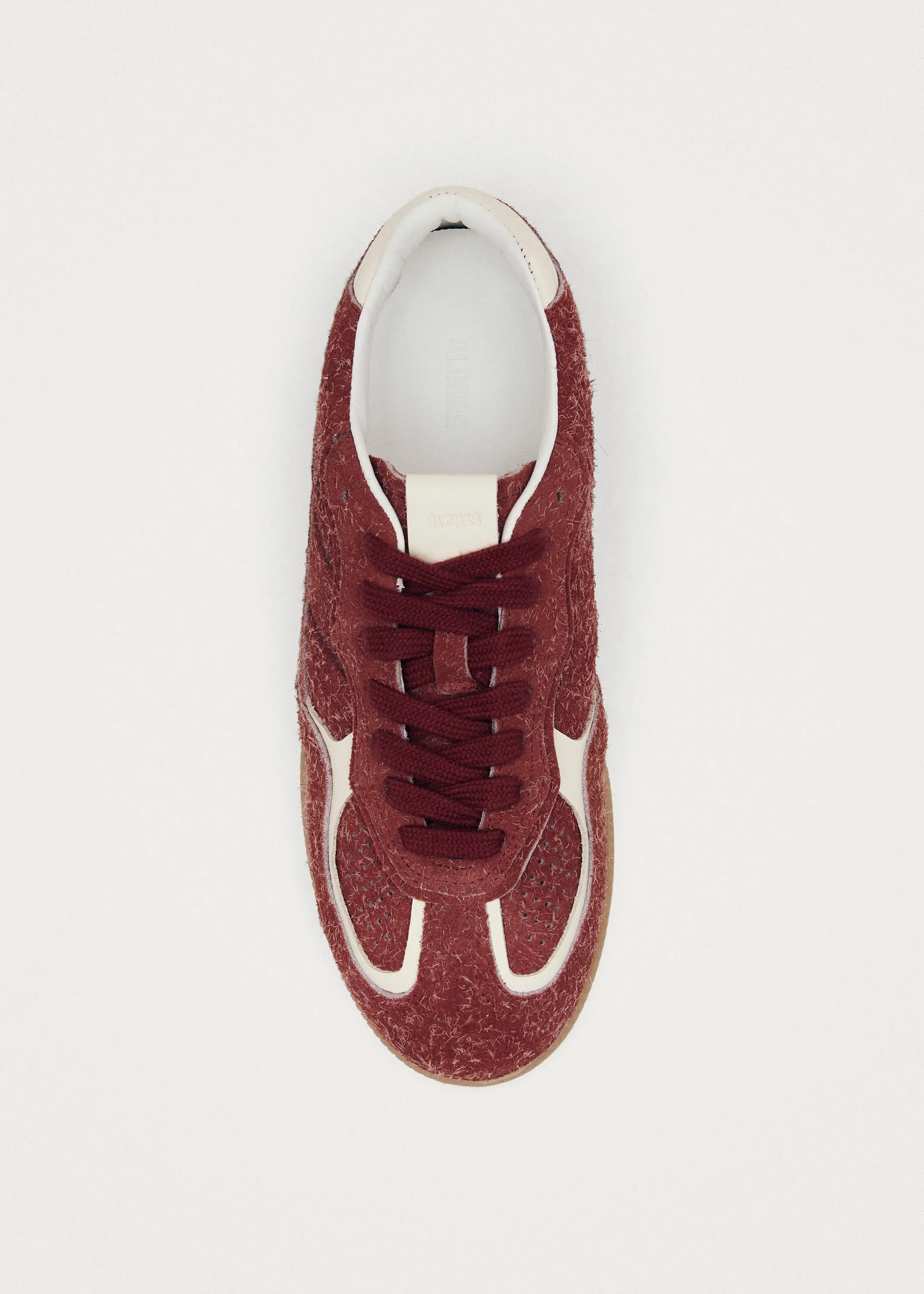 Tb.490 Rife Suede Fuzzy Red Leather Sneakers