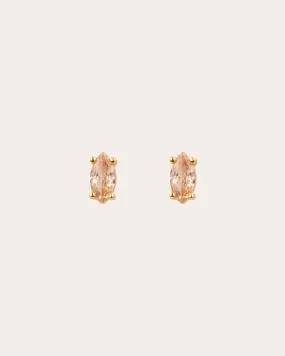 The Marquise studs - champagne