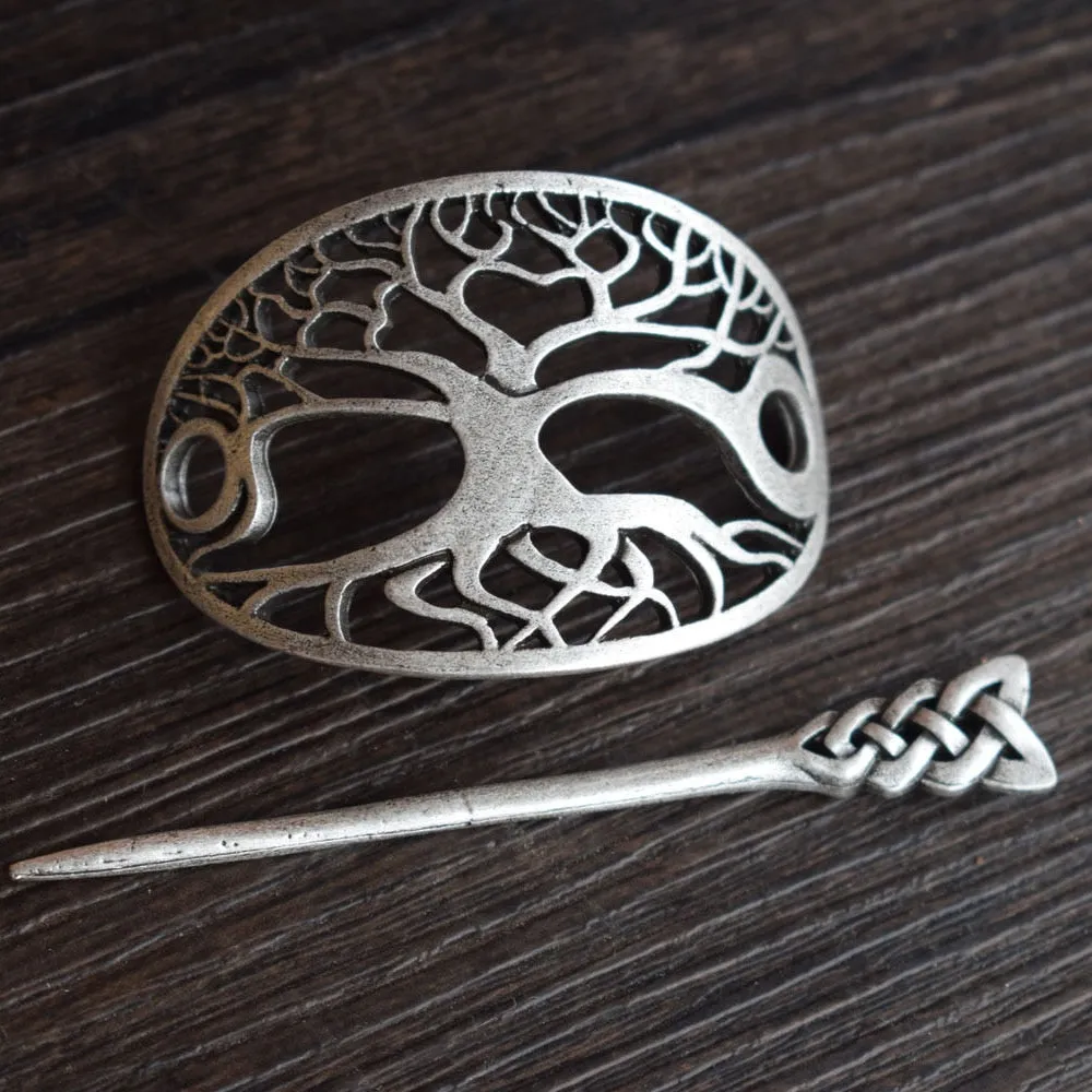 Tree of Life Stick Barrette