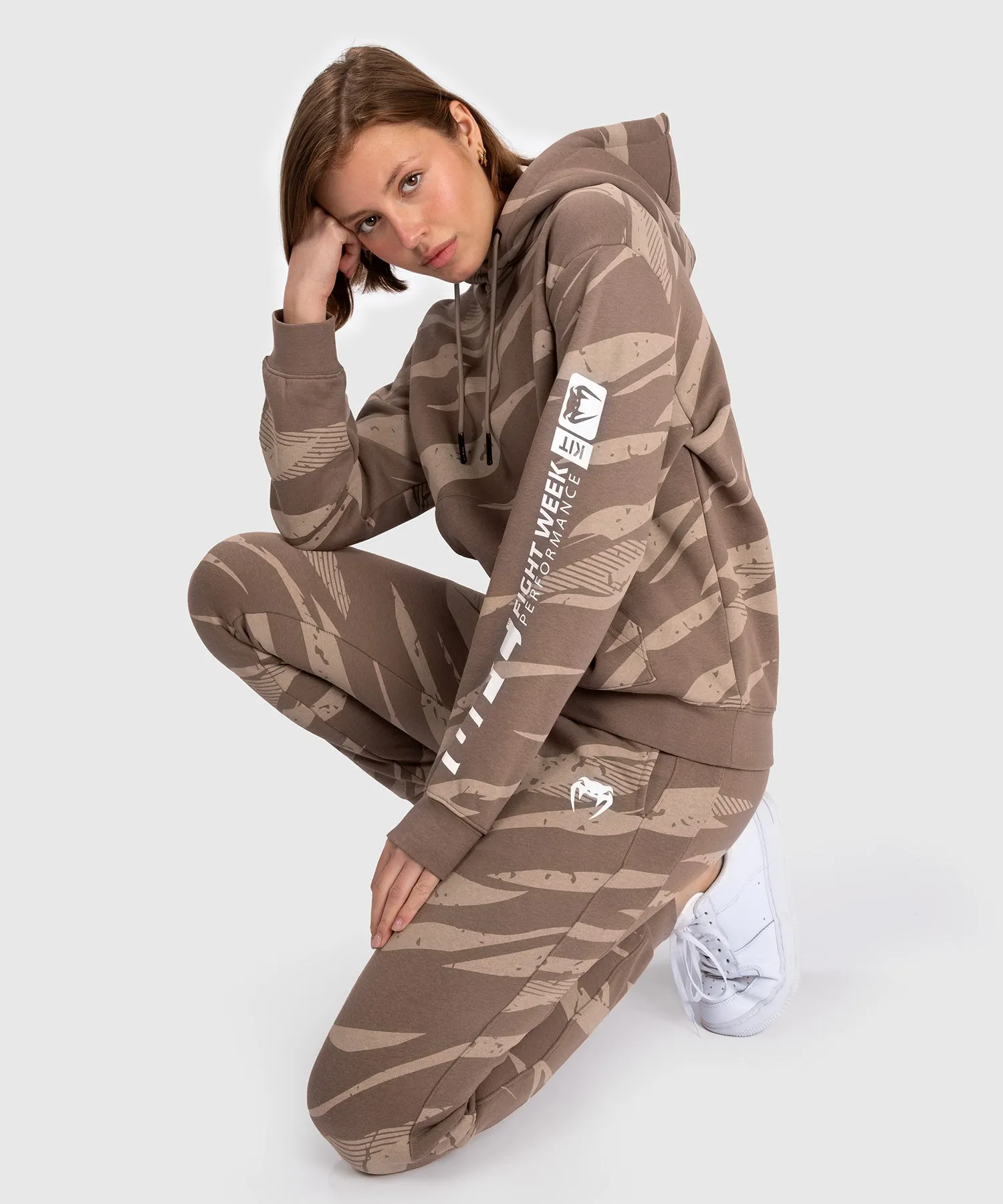 UFC Adrenaline by Venum Fight Week Women’s Pullover Hoodie - Desert Camo