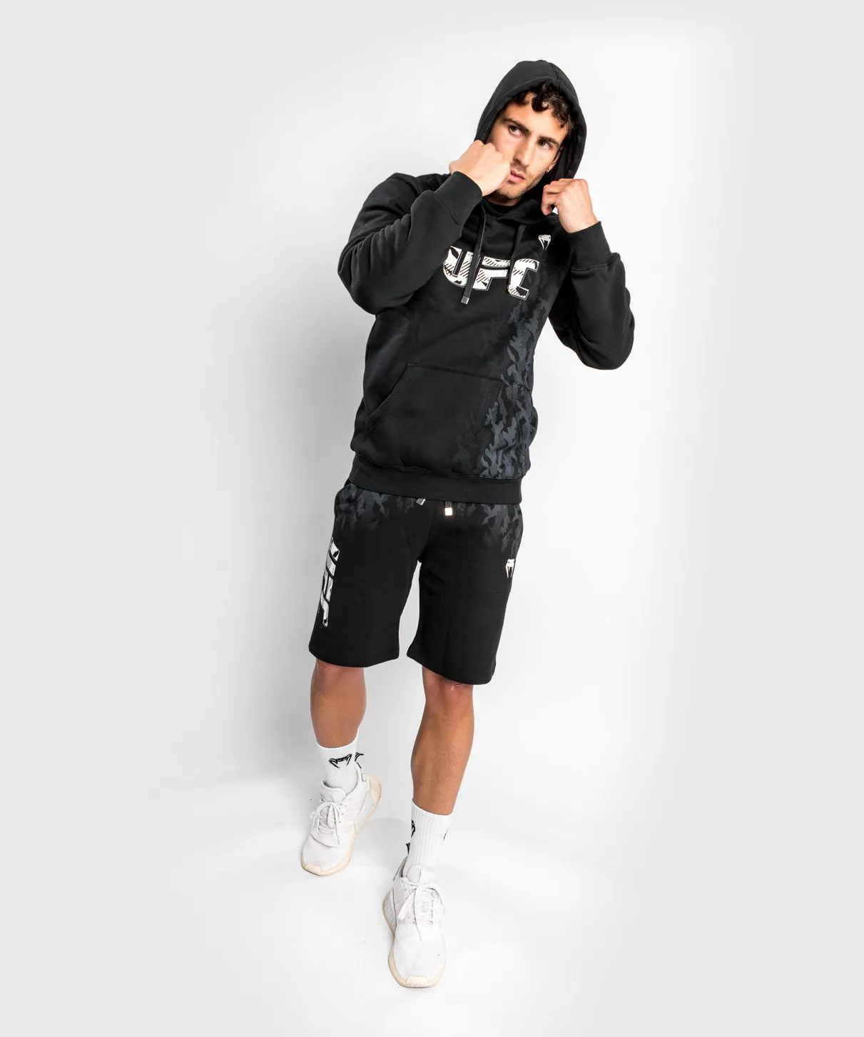 UFC Venum Authentic Fight Week Men's Pullover Hoodie - Black