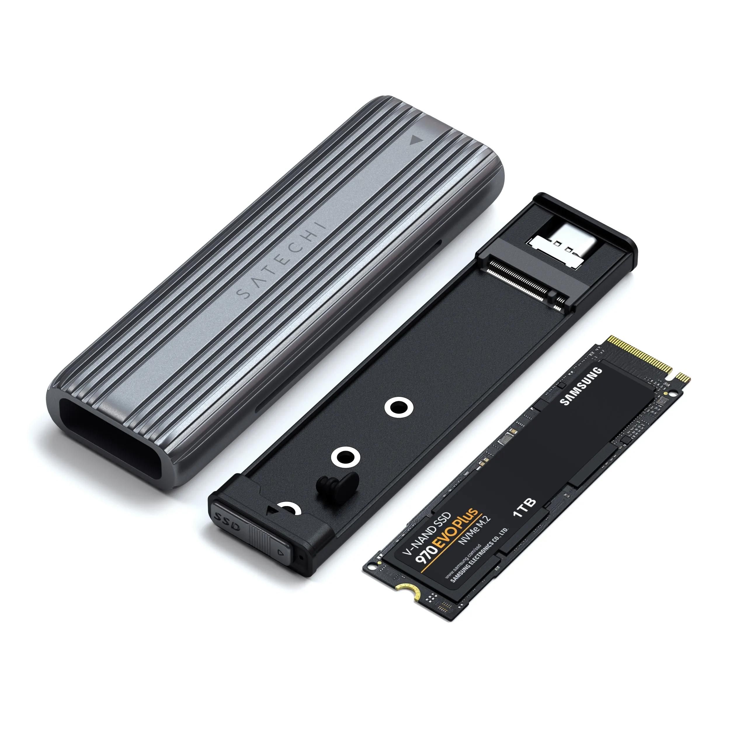 USB-C NVMe and SATA SSD Enclosure