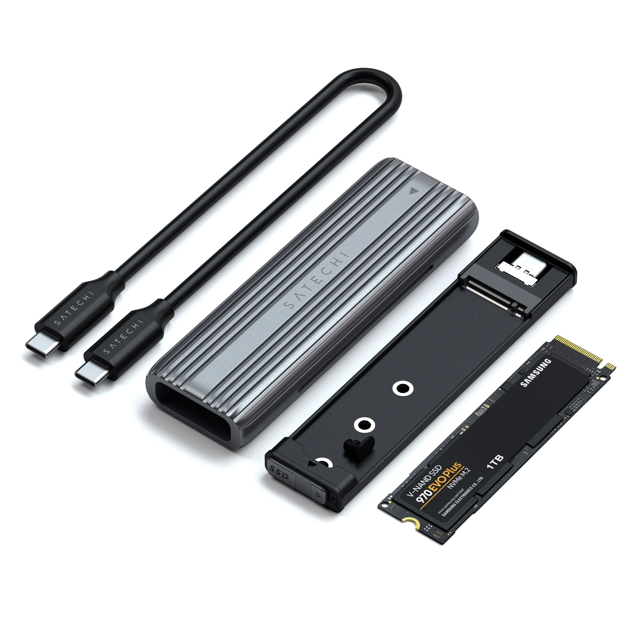 USB-C NVMe and SATA SSD Enclosure