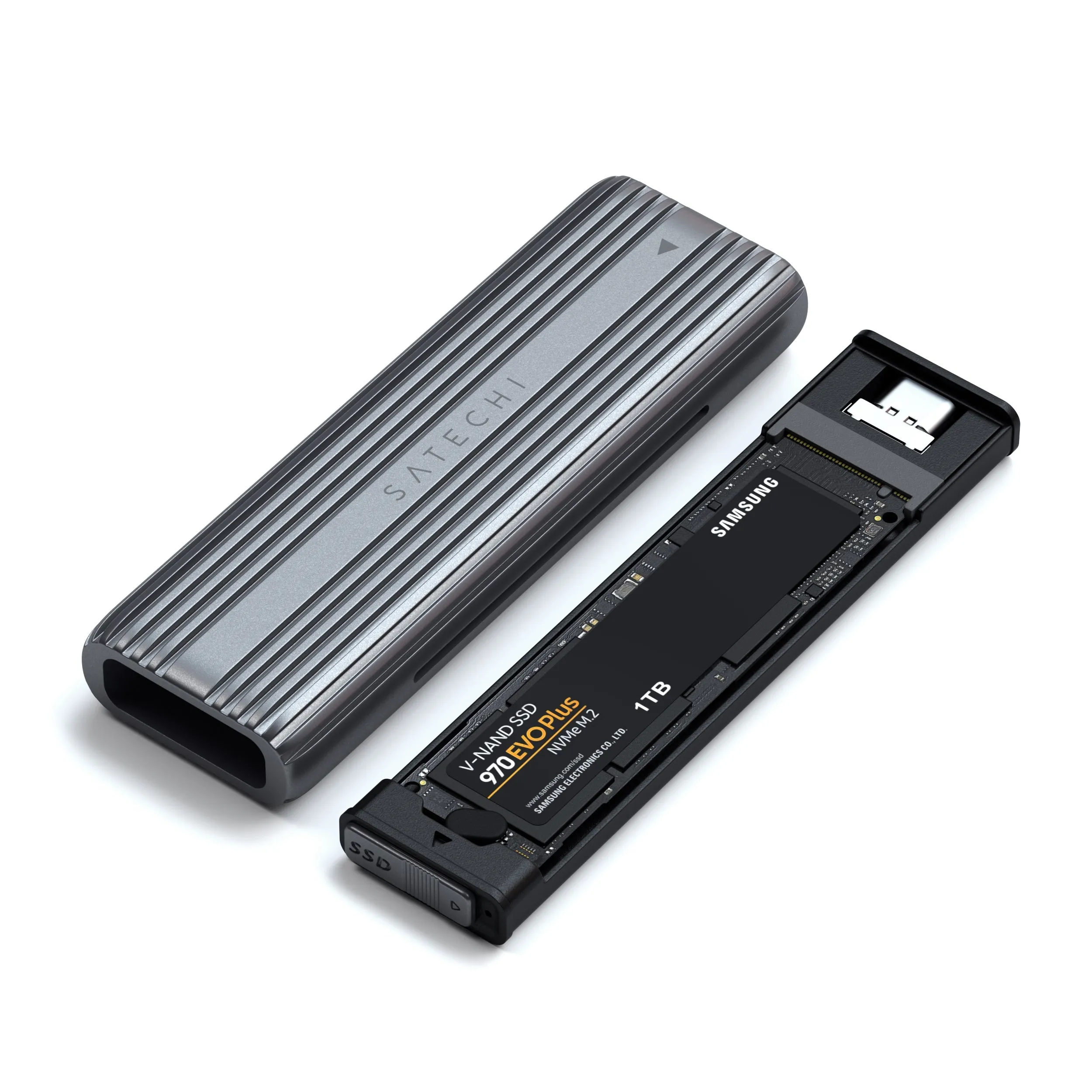 USB-C NVMe and SATA SSD Enclosure