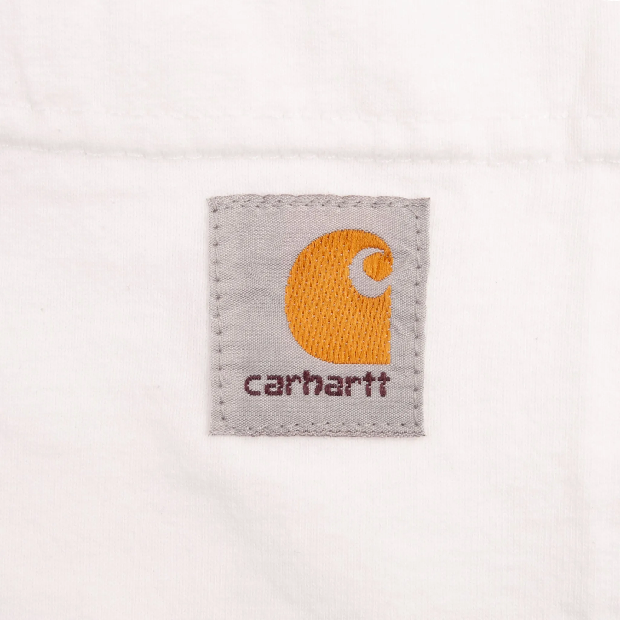 VINTAGE CARHARTT CLASSIC WHITE LONG SLEEVE POCKET TEE SHIRT 2000S SIZE XL