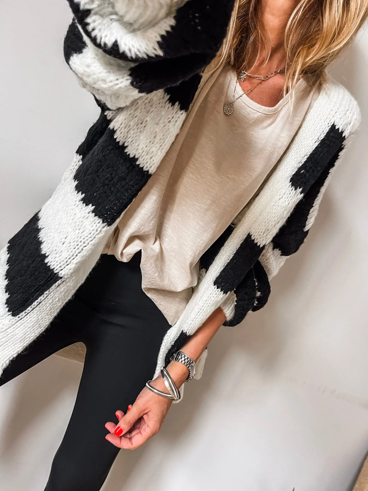 Waffle Knit Cardigan