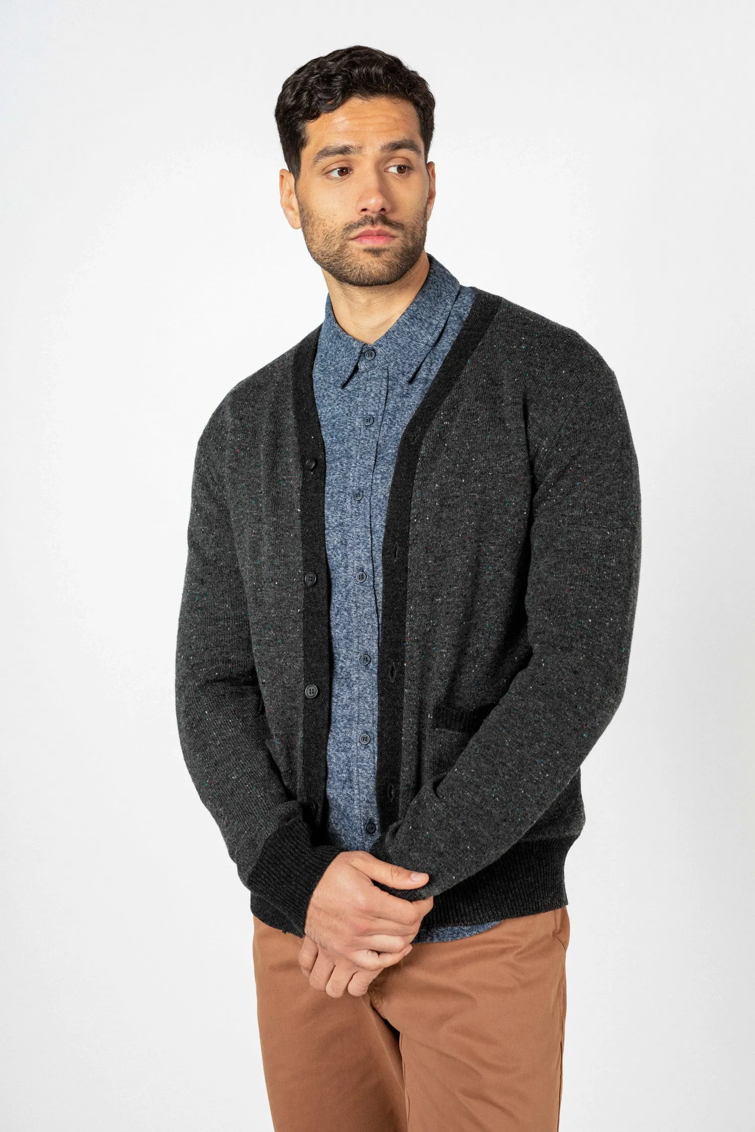 Walker Sweater / Charcoal Donegal