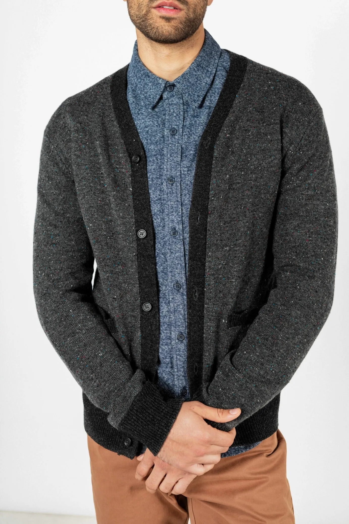 Walker Sweater / Charcoal Donegal