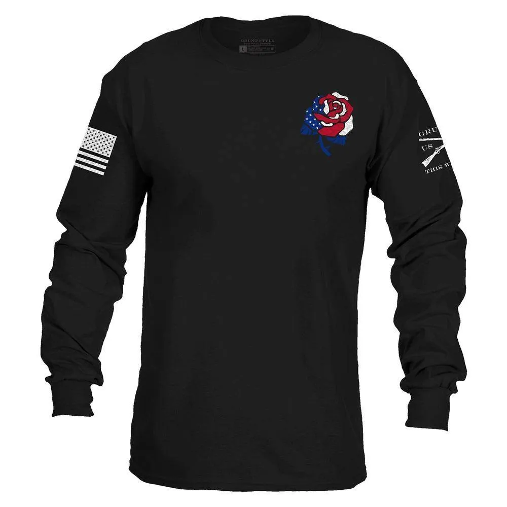 Women's Freedom Rose Long Sleeve - Black