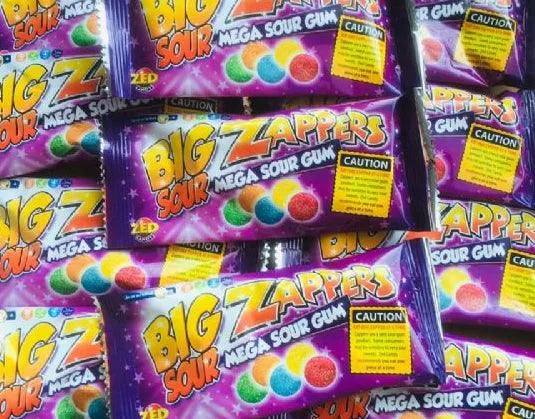 ZED Candy Zappers Original Mega Sour Gum