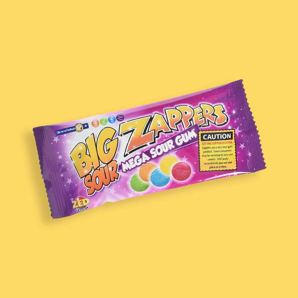 ZED Candy Zappers Original Mega Sour Gum